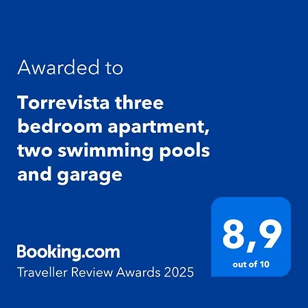 아파트 Torrevista Three Bedroom Apartment, Two Swimming Pools And Garage *